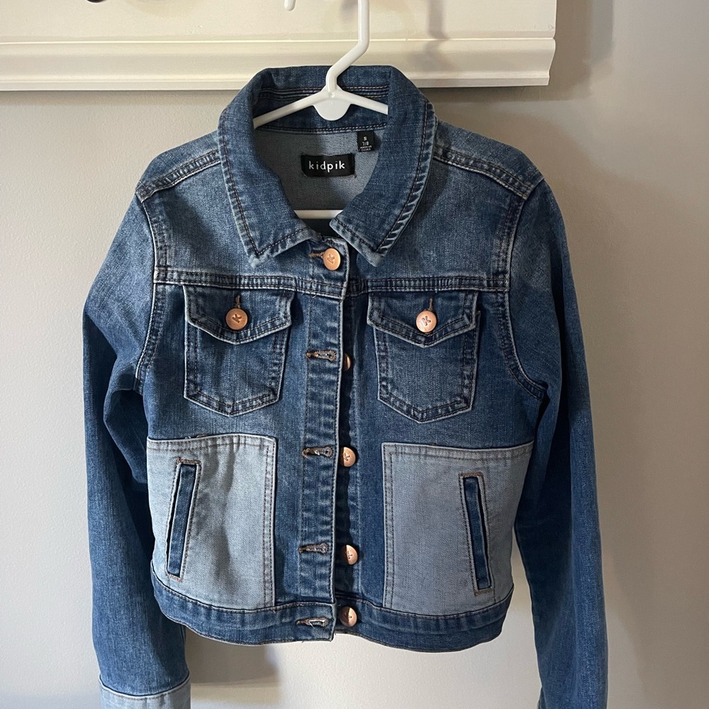 Kidpik denim jacket.  Girls size 7-8.  Like new